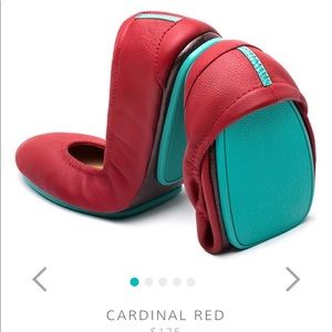 TIEKS foldable flats in Cardindal Red size 8
